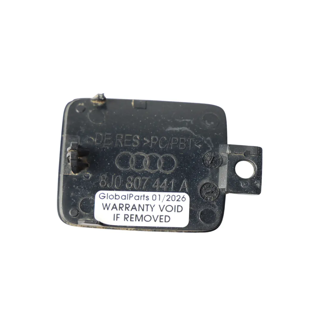 Audi TT 8J Cache Crochet Remorquage Chocs Arrière Argent Glacé - X7W - SKU 8J0807441A-ICS - Numéro de pièce 8J0807441A