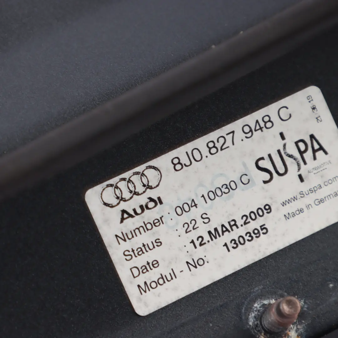 Spoiler Electric Active Spoiler Flap Ice Silver X7W to Audi TT 8J Rear with Part number 8J0827934 Audi TT 8J Rear Spoiler Electric Active Spoiler Flap Ice Silver X7W - SKU 8J0827934-ICS - Part number 8J0827934