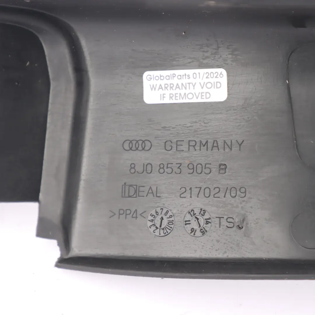TT8J TT RS 8j Sill Trim Strip Inner Slide Front Left N/S to Audi with Part number 8J0853905B Audi TT8J TT RS 8j Sill Trim Strip Inner Slide Front Left N/S - SKU 8J0853905B - Part number 8J0853905B