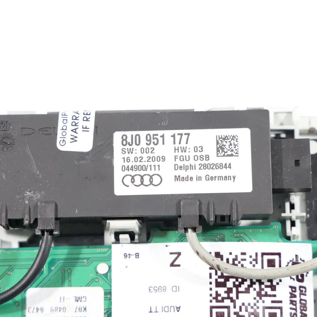 Luz De Techo Delantera Luz De Lectura Interruptor para Audi TT 8J con número de pieza 8J0947140C Audi TT 8J Luz De Techo Delantera Luz De Lectura Interruptor - SKU 8J0947140C - Número de pieza 8J0947140C