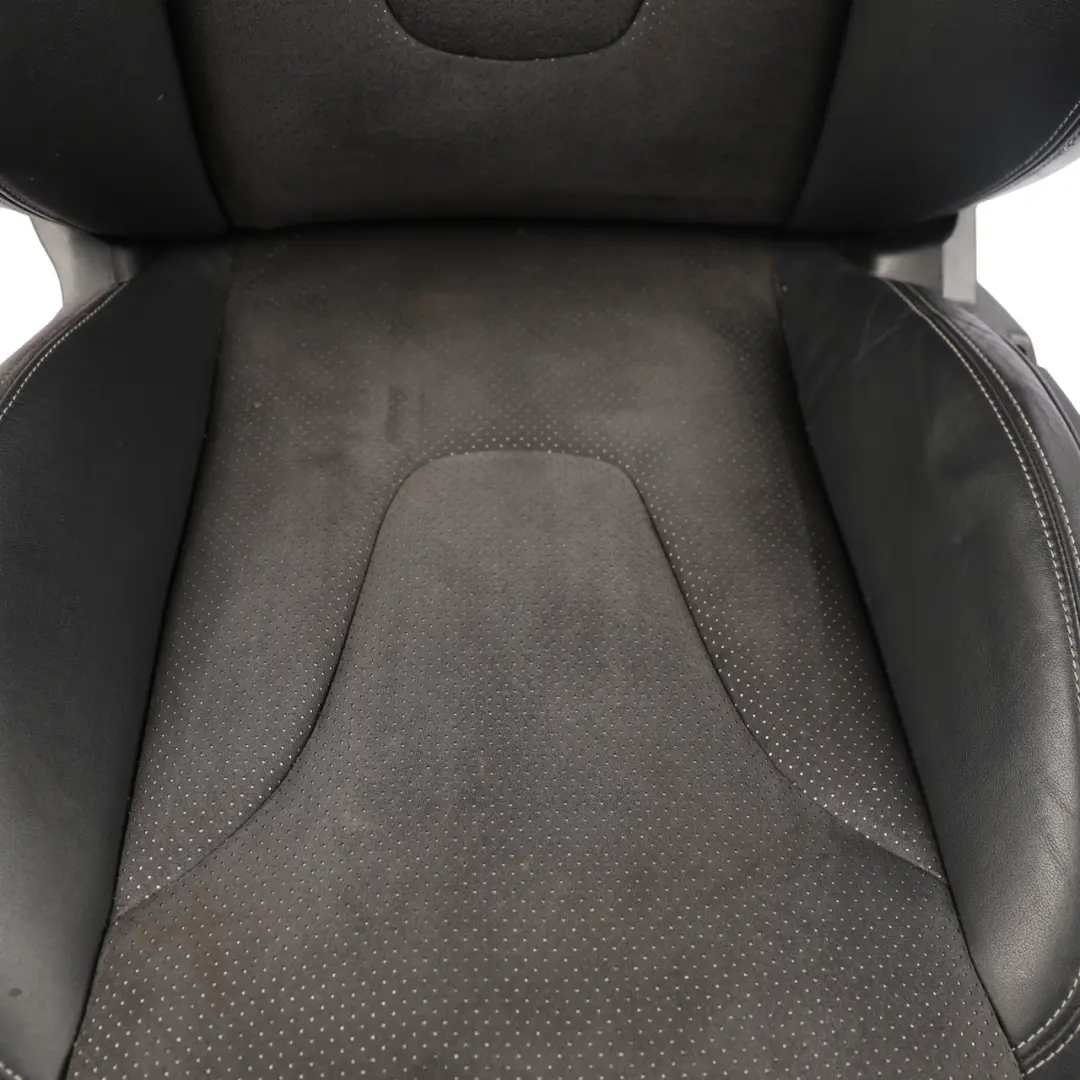 Audi TT 8I Seat Front Left N/S S-Line Heated Leather Alcantara Black Silver - SKU 8J8881805T-1 - Part number 8J8881805T