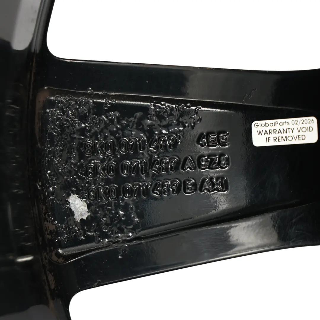 Audi A4 B8 8K Llanta De Aleación BBS Rotor Negro 19" 8.5J ET:43 - SKU 8K0071499-2 - Número de pieza 8K0071499