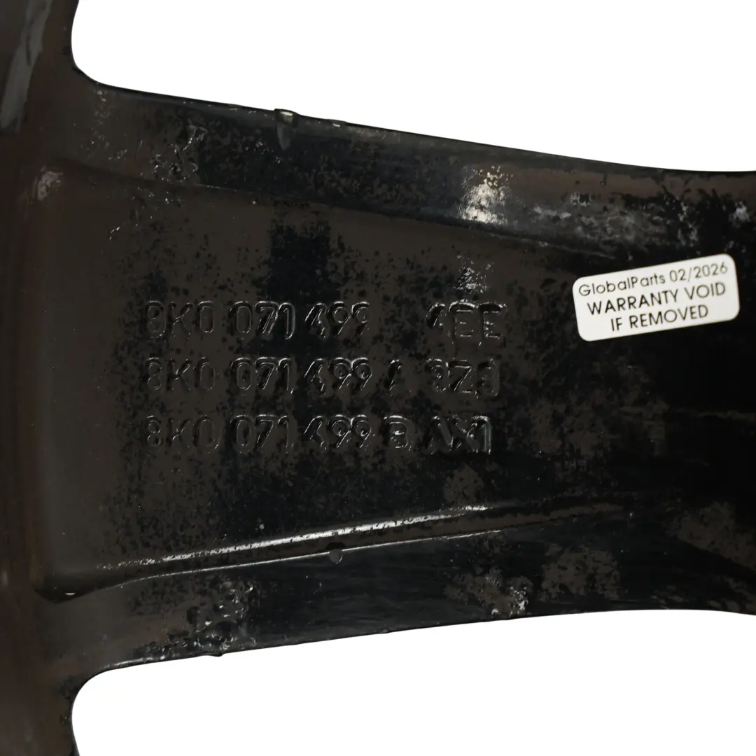 Audi A4 B8 8K BBS Rotor Black Wheel Alloy Rim 19" 8.5J ET:43 - SKU 8K0071499-4 - Part number 8K0071499