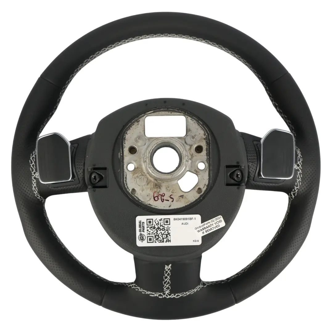 Audi A4 S4 B8 Steering Wheel NEW Black Leather Paddle Shift - SKU 8K0419091BF-1 - Part number 8K0419091BF
