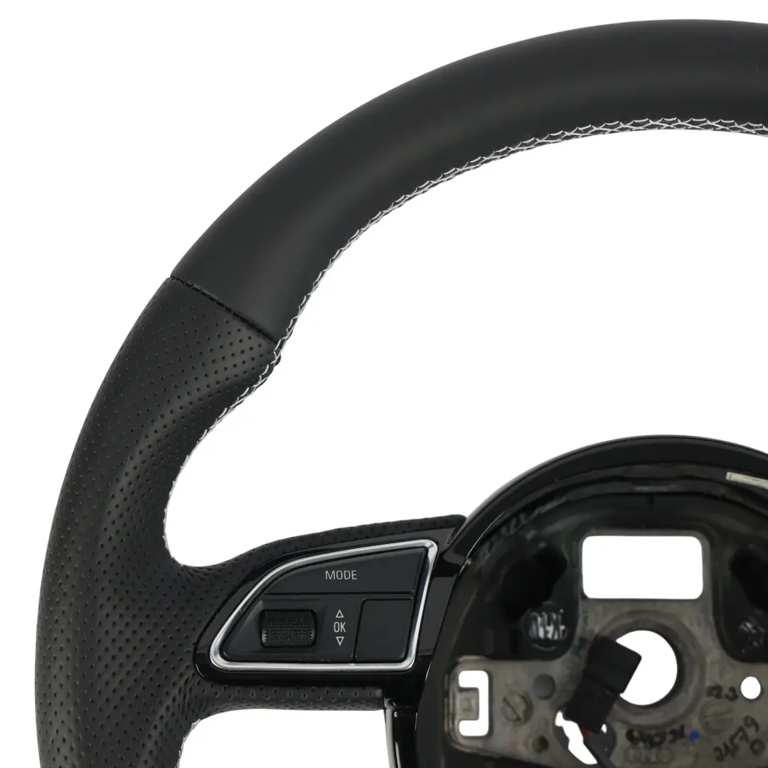 Volante Audi A4 B8 A5 8T S-Line NUOVO In Pelle Nera Fondo Piatto - SKU 8K0419091CN-1 - Numero di parte 8K0419091CN