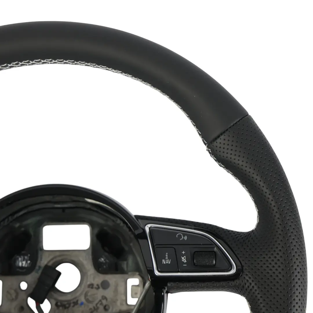 Volante Audi A4 B8 A5 8T S-Line NUOVO In Pelle Nera Fondo Piatto - SKU 8K0419091CN-1 - Numero di parte 8K0419091CN