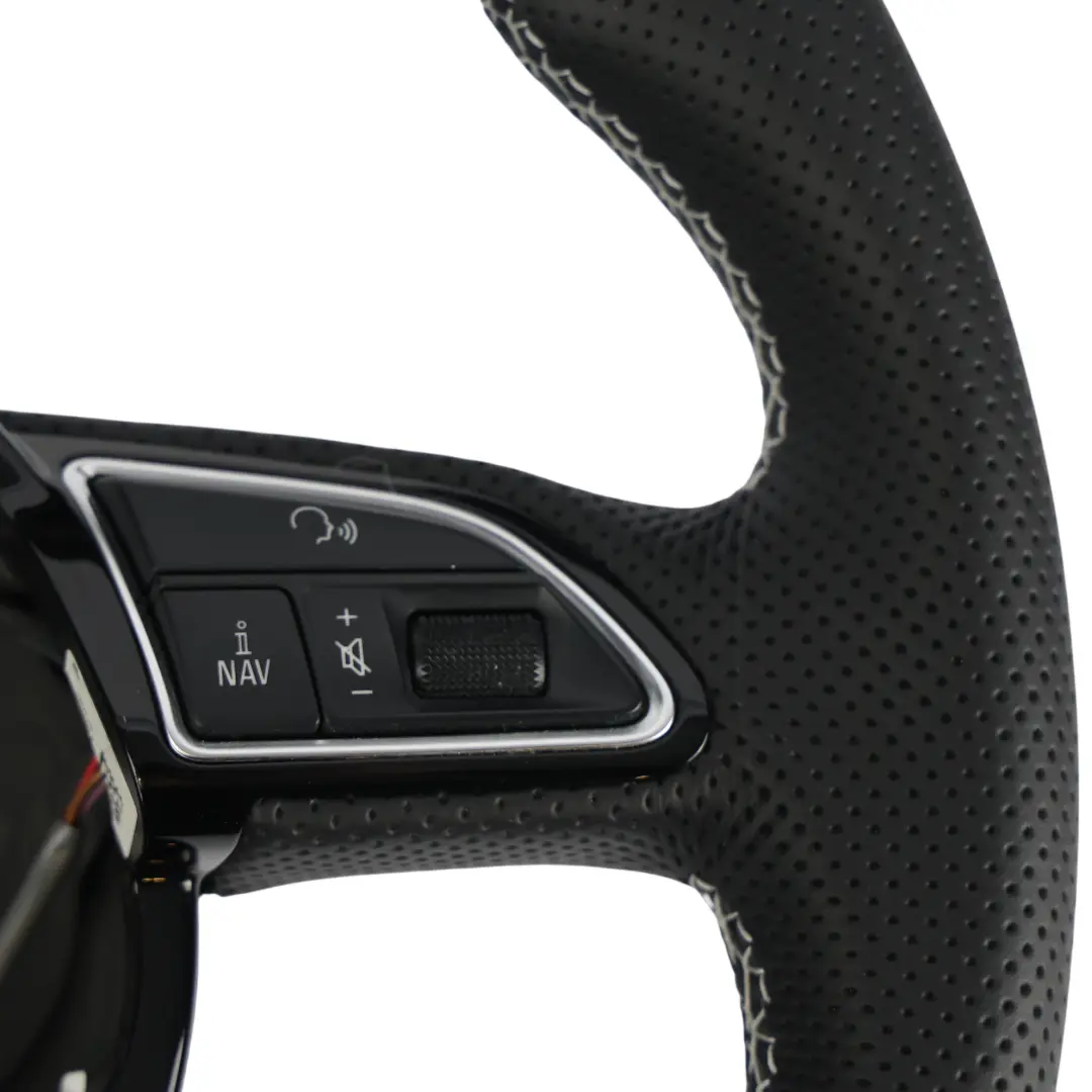 Volante Audi A4 B8 A5 8T S-Line NUOVO In Pelle Nera Fondo Piatto - SKU 8K0419091CN-1 - Numero di parte 8K0419091CN