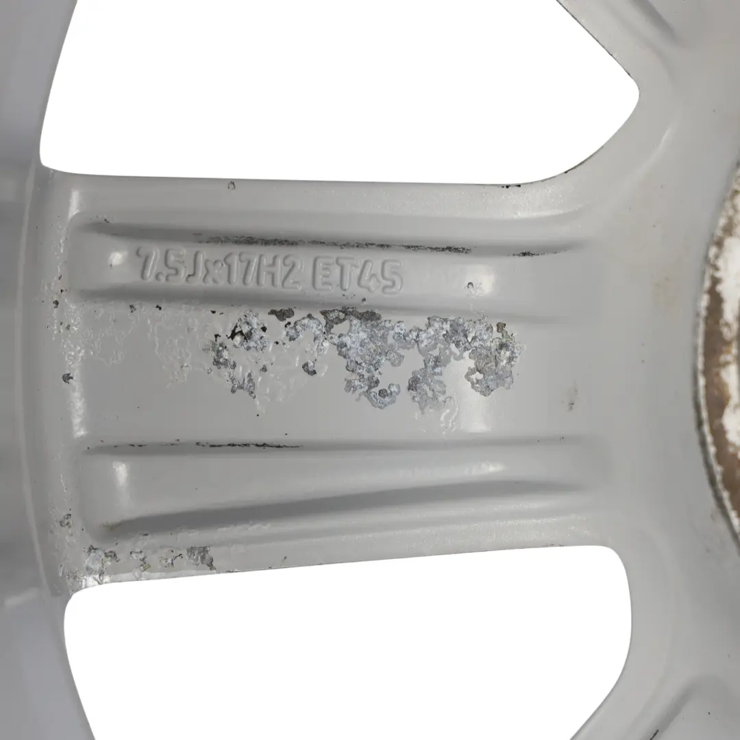 Audi A4 B8 A5 8T Silver Wheel Alloy Rim 17" ET:45 7,5J - SKU 8K0601025B-1 - Part number 8K0601025B