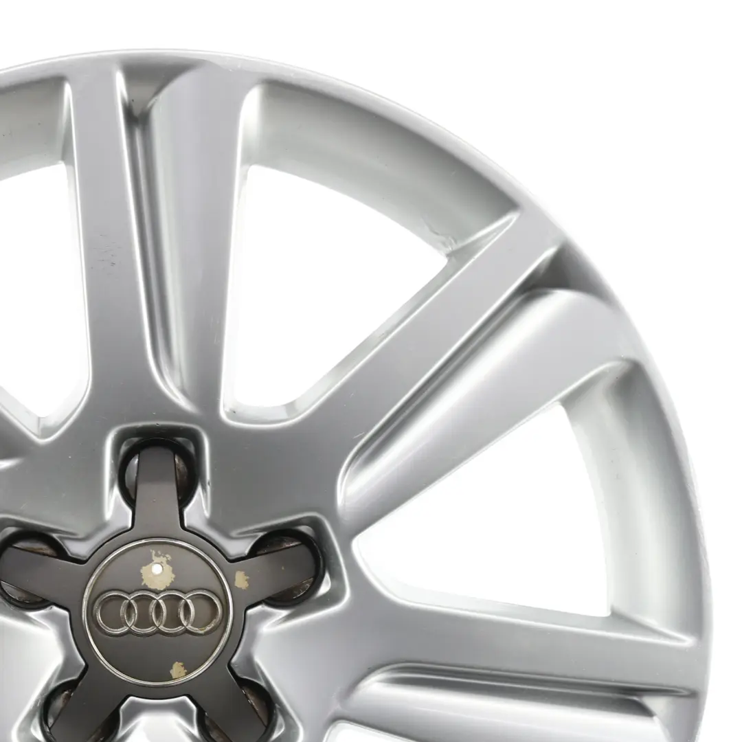 Audi A4 B8 A5 8T Silver Wheel Alloy Rim 17" ET:45 7,5J - SKU 8K0601025B-1 - Part number 8K0601025B