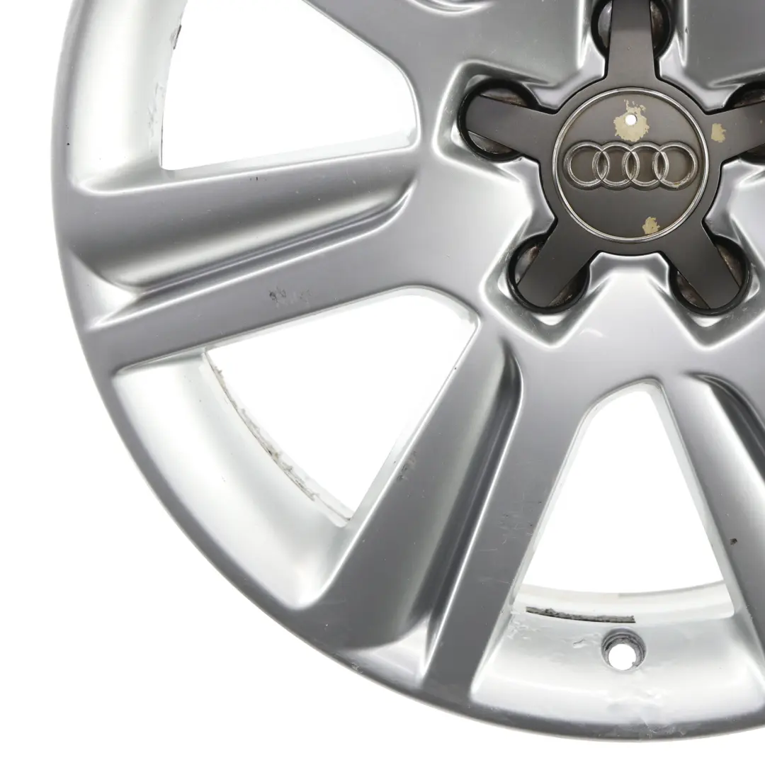 Audi A4 B8 A5 8T Silver Wheel Alloy Rim 17" ET:45 7,5J - SKU 8K0601025B-1 - Part number 8K0601025B