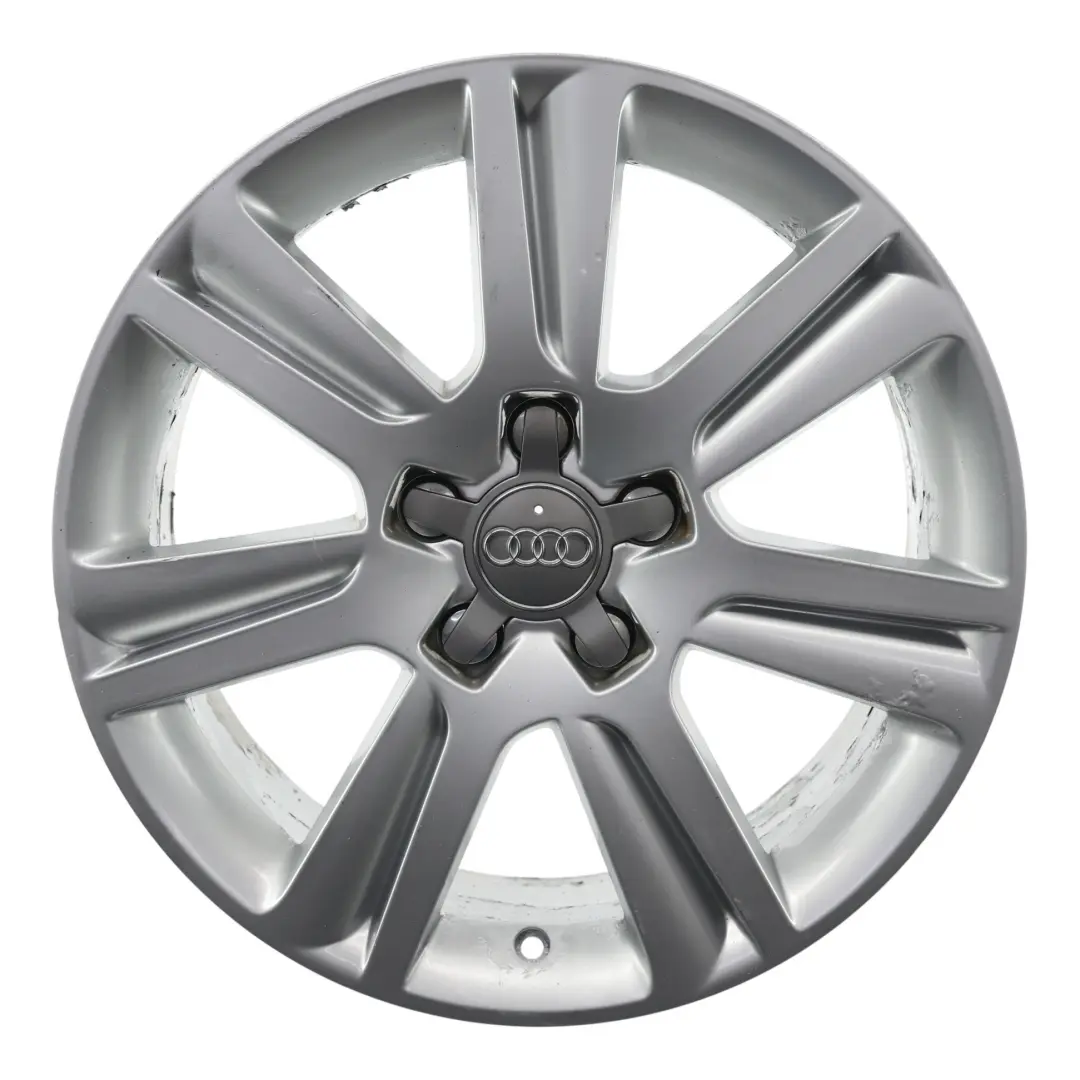 Audi A4 B8 A5 8T Silver Wheel Alloy Rim 17" ET:45 7,5J 8K0601025B - SKU 8K0601025B-2 - Part number 8K0601025B-2