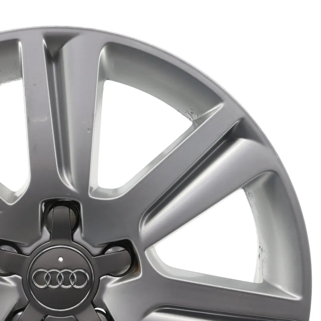 Audi A4 B8 A5 8T Silberne Leichtmetallfelge 17" ET:45 7,5J 8K0601025B - SKU 8K0601025B-2 - Teilenummer 8K0601025B-2