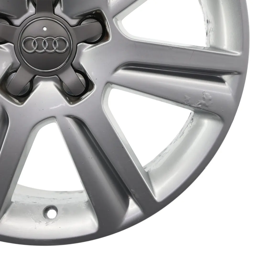 Audi A4 B8 A5 8T Silver Wheel Alloy Rim 17" ET:45 7,5J 8K0601025B - SKU 8K0601025B-2 - Part number 8K0601025B-2