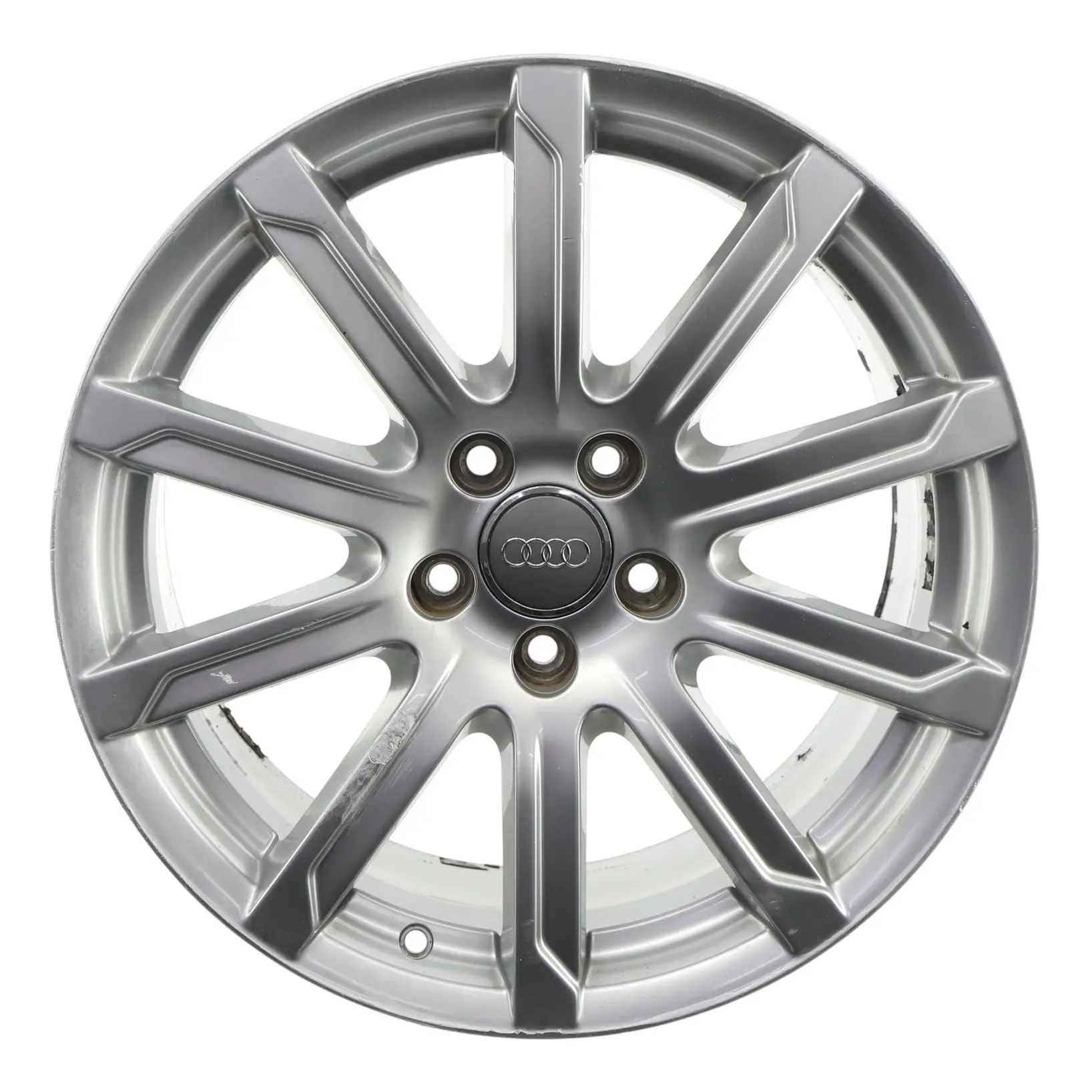 Audi A4 B8 8K Silver Wheel Alloy Rim 18" 8J ET:47 10-Spoke 8K0601025CB