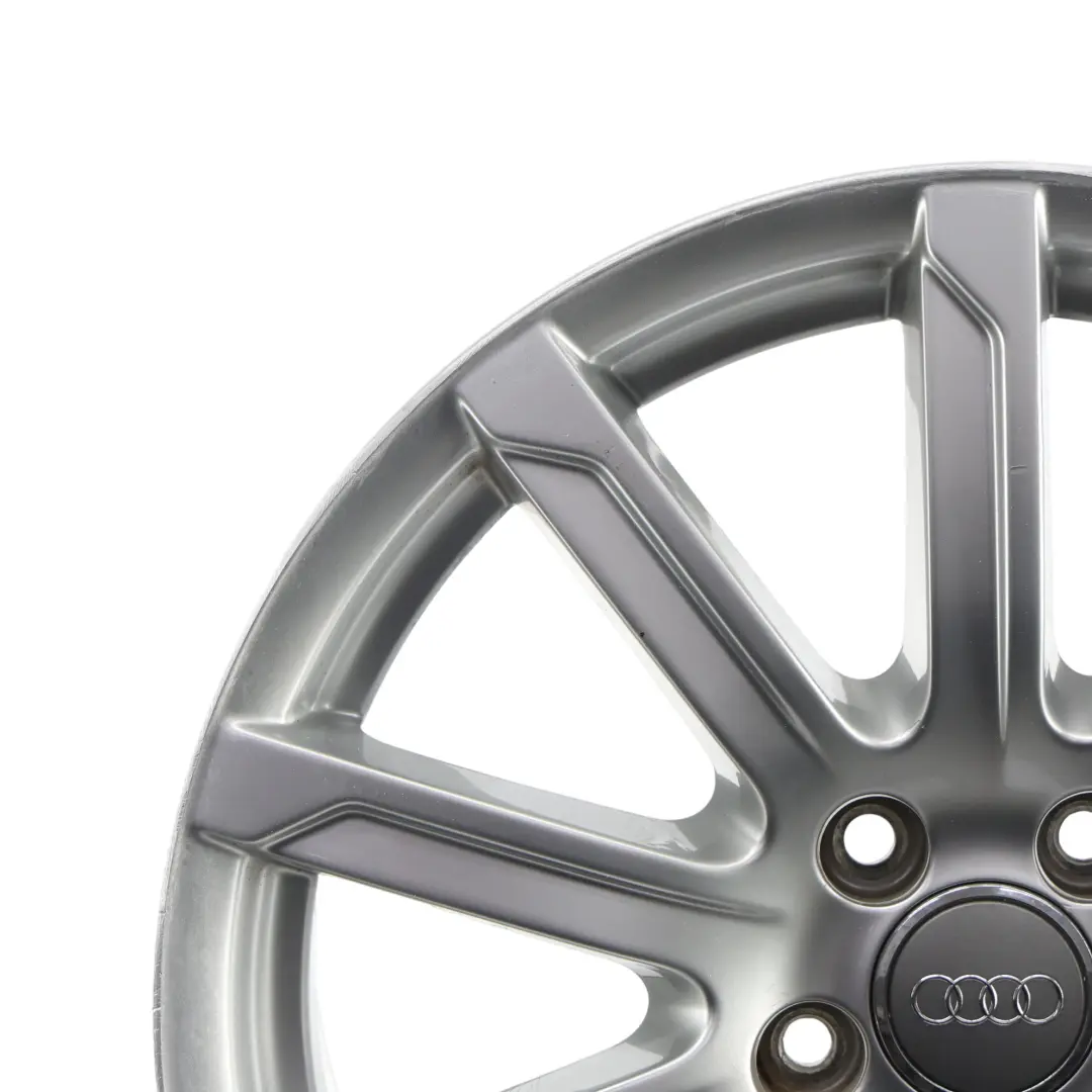 Audi A4 B8 8K Silver Wheel Alloy Rim 18" 8J ET:47 10-Spoke - SKU 8K0601025CB-1 - Part number 8K0601025CB