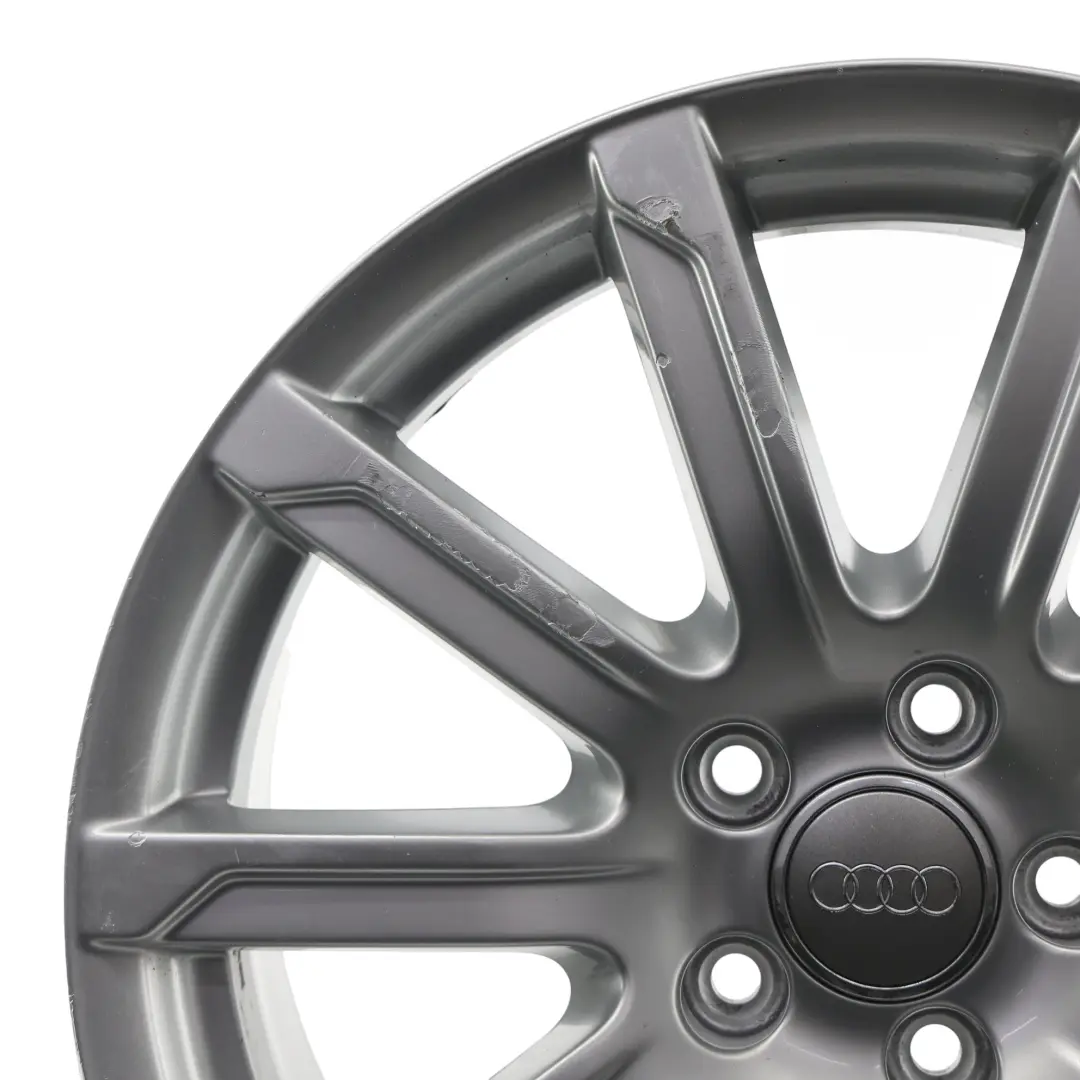  Llanta De Aleación Plateada Audi A4 B8 8K 18" 8J ET:47 10 Radios - SKU 8K0601025CB-1 - Número de pieza 8K0601025CB