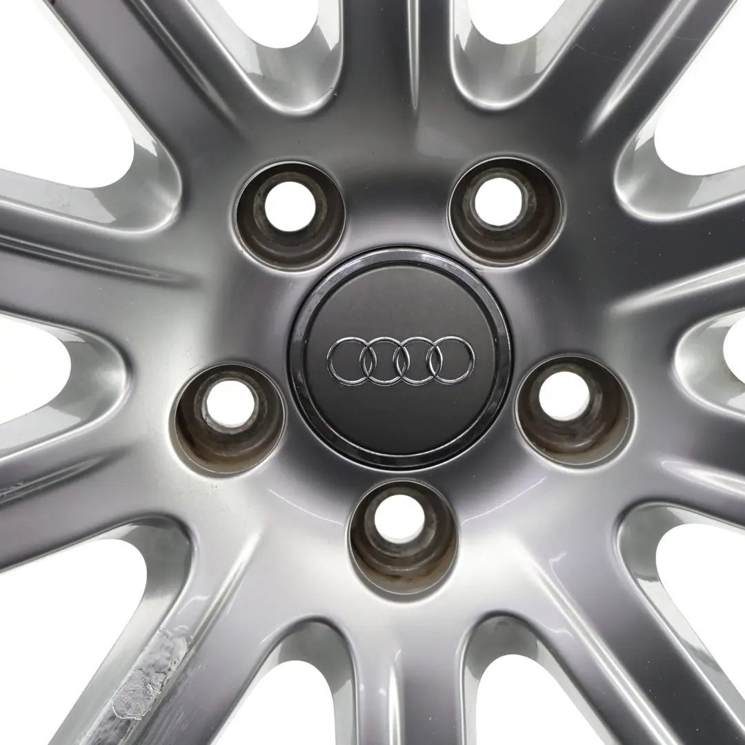 Audi A4 B8 8K Silver Wheel Alloy Rim 18" 8J ET:47 10-Spoke - SKU 8K0601025CB-1 - Part number 8K0601025CB