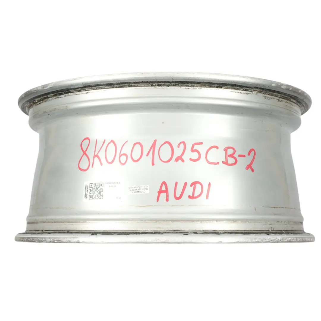 Audi A4 B8 8K Silberne Leichtmetallfelge 18" 8J ET:47 10-Speiche - SKU 8K0601025CB-2 - Teilenummer 8K0601025CB