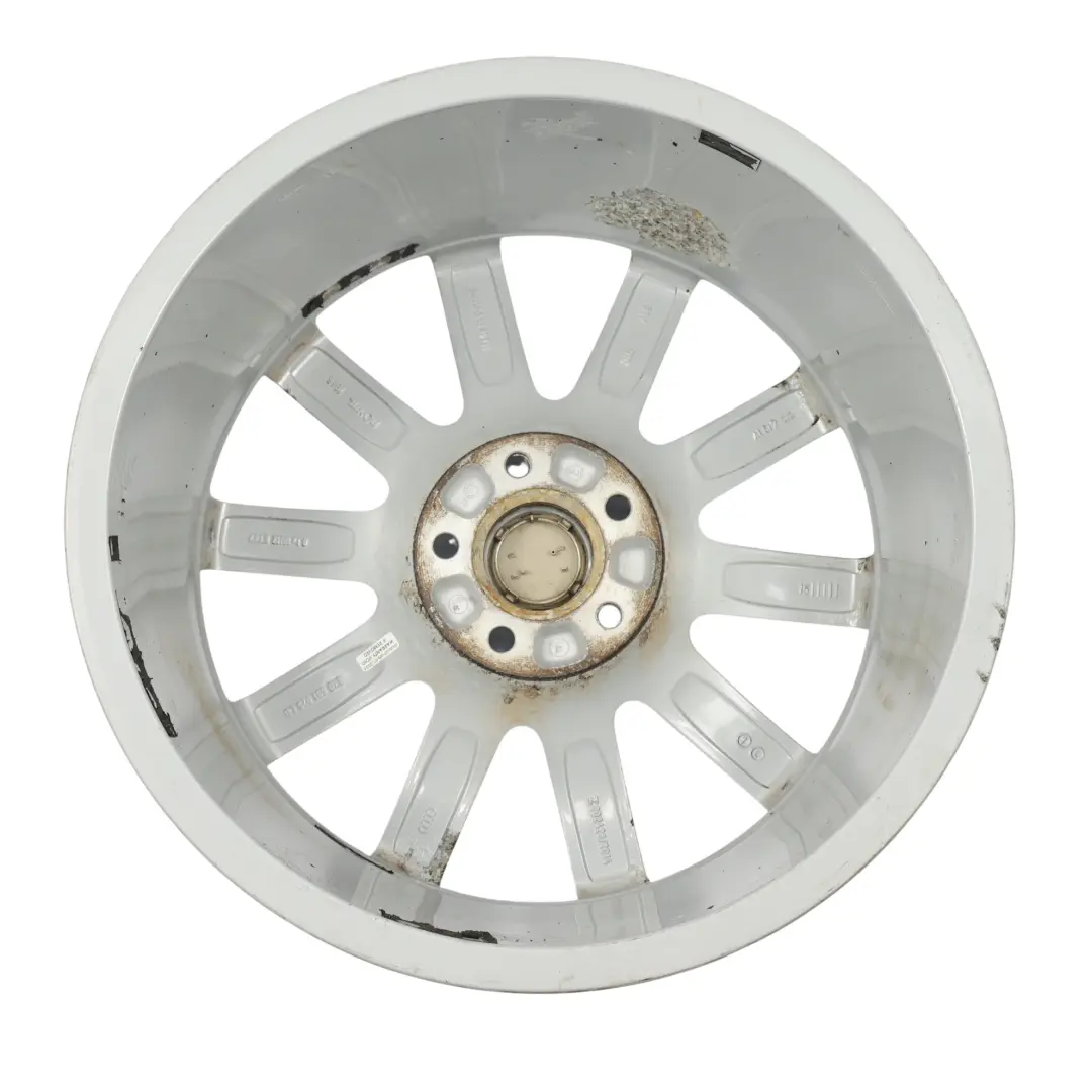 Audi A4 B8 8K Srebrna Felga Aluminiowa 18" 8J ET:47 10-Ramienna - SKU 8K0601025CB-2 - Numer Części 8K0601025CB