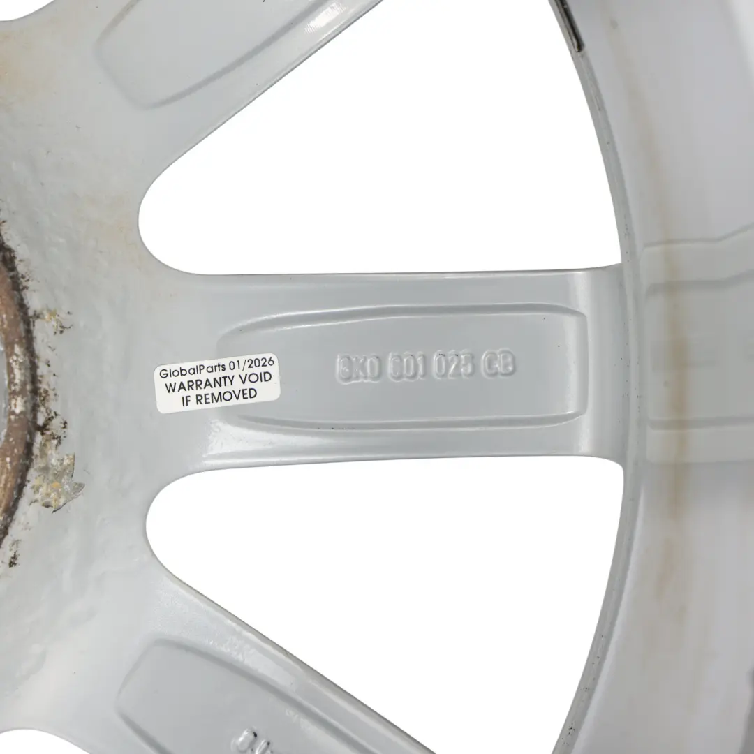 Audi A4 B8 8K Llanta Aleación Plateada 18" 8J ET:47 10 Radios - SKU 8K0601025CB-2 - Número de pieza 8K0601025CB