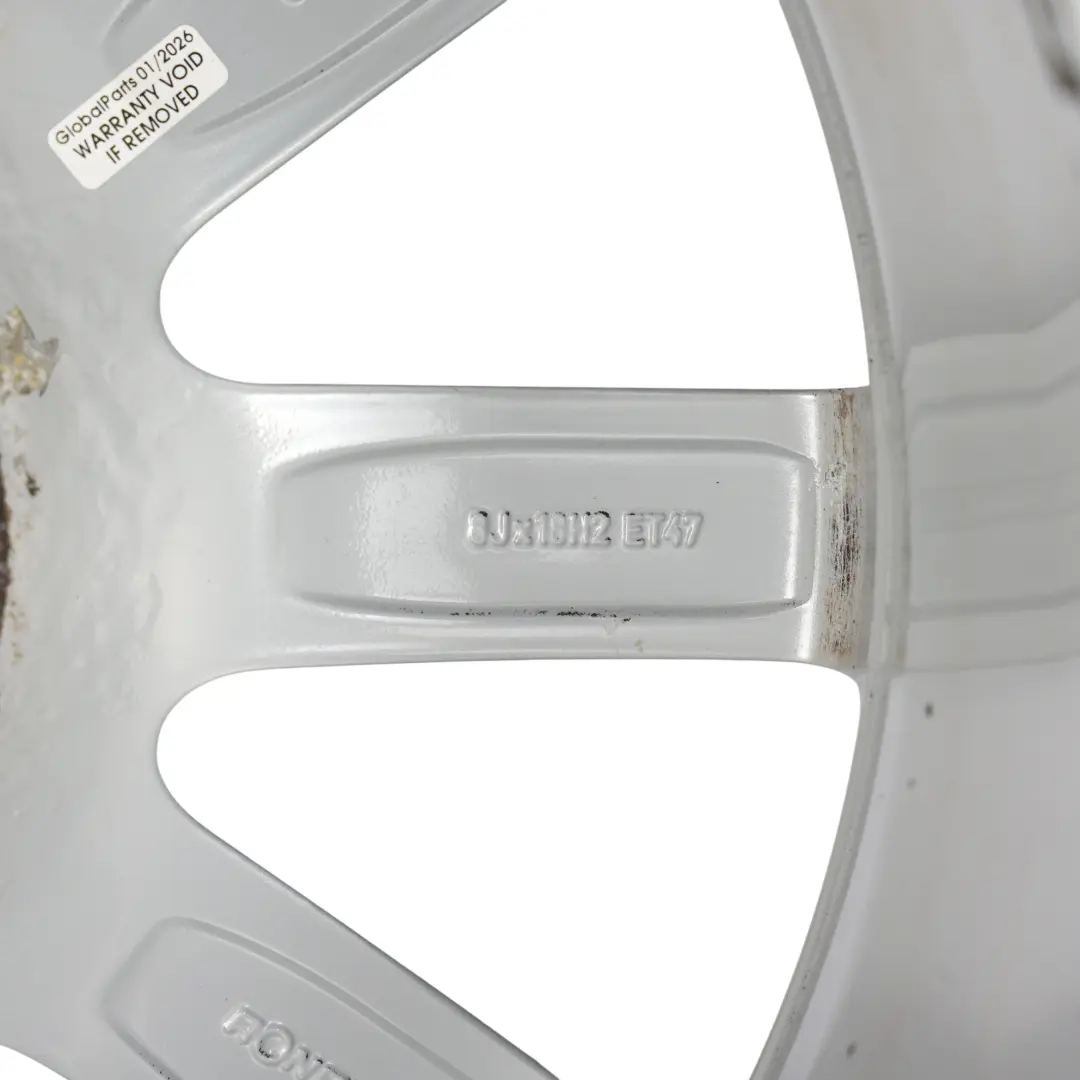 Audi A4 B8 8K Silver Wheel Alloy Rim 18" 8J ET:47 10-Spoke - SKU 8K0601025CB-2 - Part number 8K0601025CB