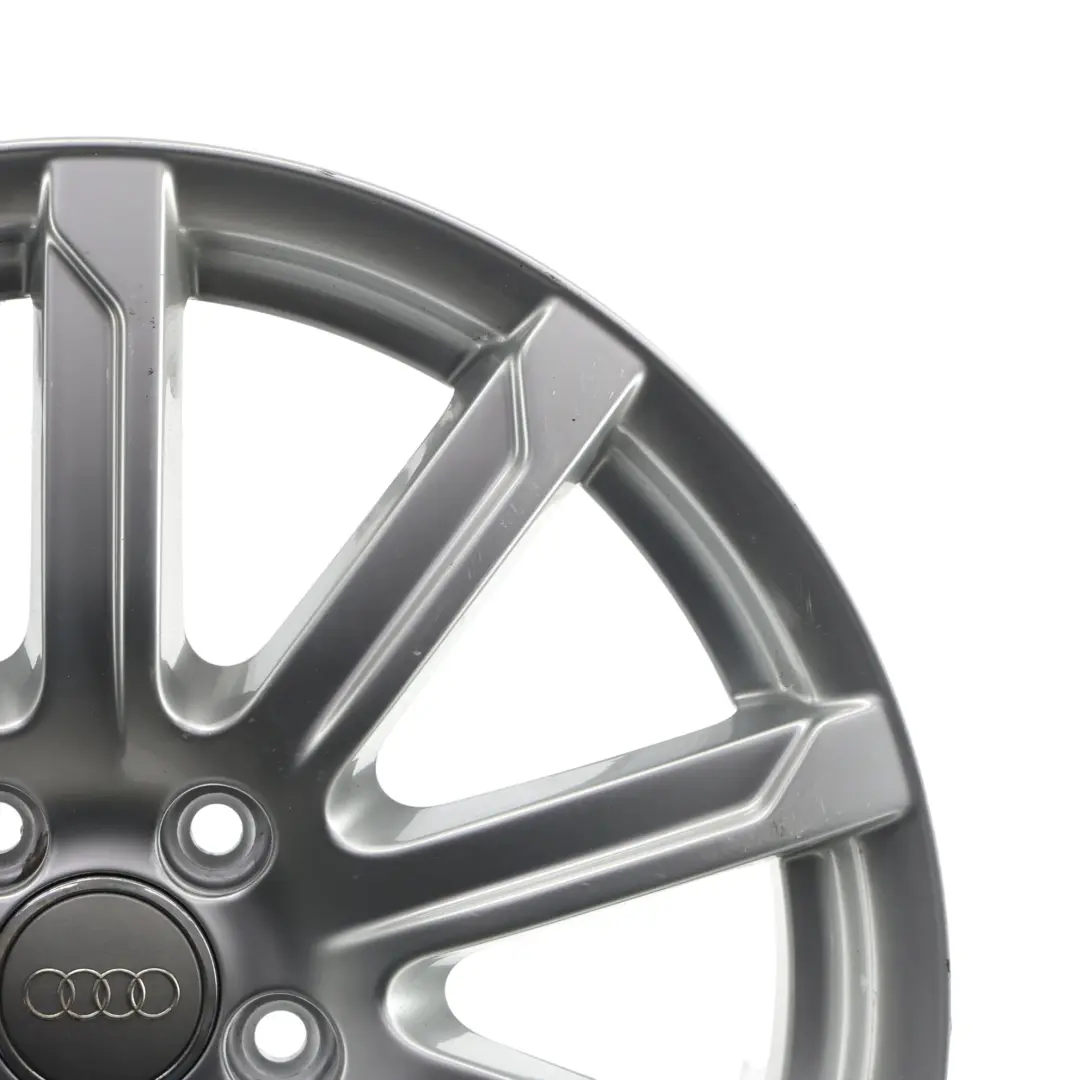 8K Silver Wheel Alloy Rim 18" 8J ET:47 10-Spoke to Audi A4 B8 with Part number 8K0601025CB Audi A4 B8 8K Silver Wheel Alloy Rim 18" 8J ET:47 10-Spoke - SKU 8K0601025CB-3 - Part number 8K0601025CB