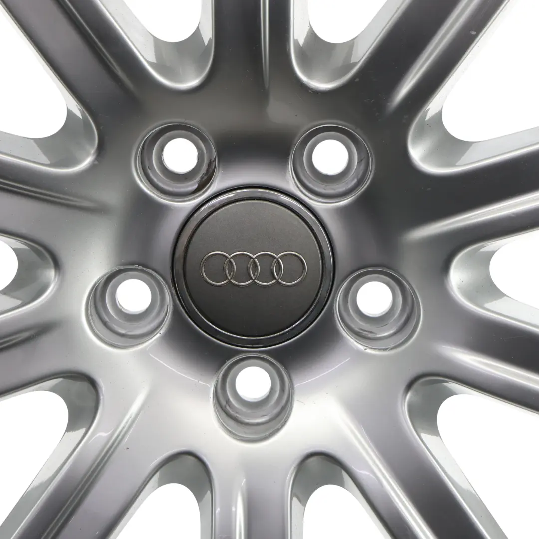 Audi A4 B8 8K Silver Wheel Alloy Rim 18" 8J ET:47 10-Spoke - SKU 8K0601025CB-3 - Part number 8K0601025CB