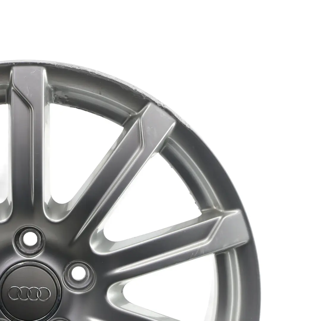 Audi A4 B8 8K Silver Wheel Alloy Rim 18" 8J ET:47 10-Spoke - SKU 8K0601025CB-4 - Part number 8K0601025CB