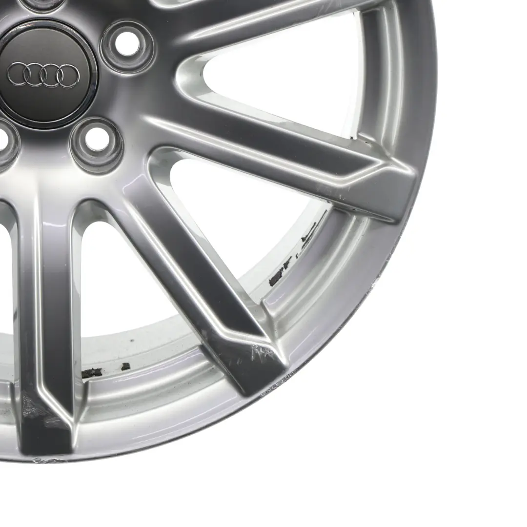 Audi A4 B8 8K Silver Wheel Alloy Rim 18" 8J ET:47 10-Spoke - SKU 8K0601025CB-4 - Part number 8K0601025CB