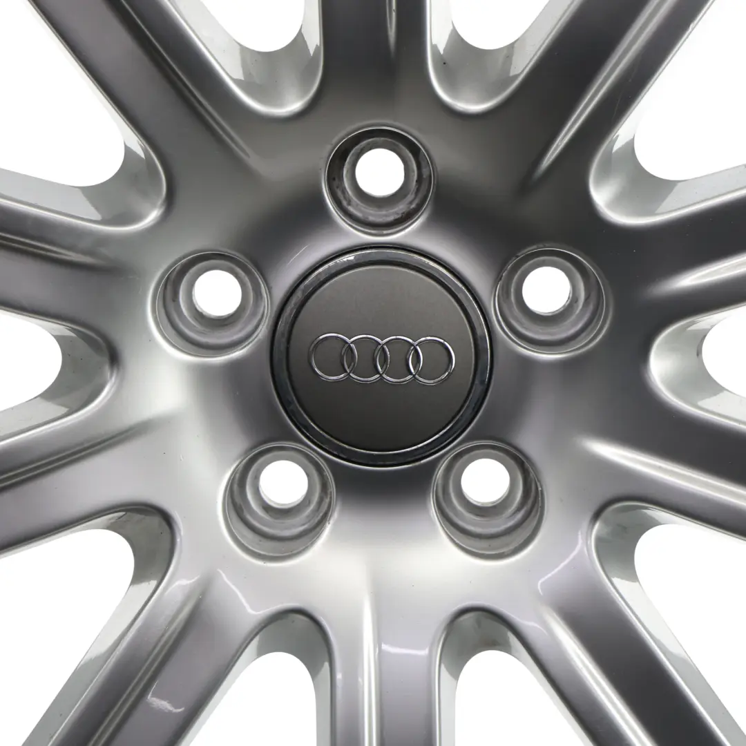 8K Silver Wheel Alloy Rim 18" 8J ET:47 10-Spoke to Audi A4 B8 with Part number 8K0601025CB Audi A4 B8 8K Silver Wheel Alloy Rim 18" 8J ET:47 10-Spoke - SKU 8K0601025CB-4 - Part number 8K0601025CB