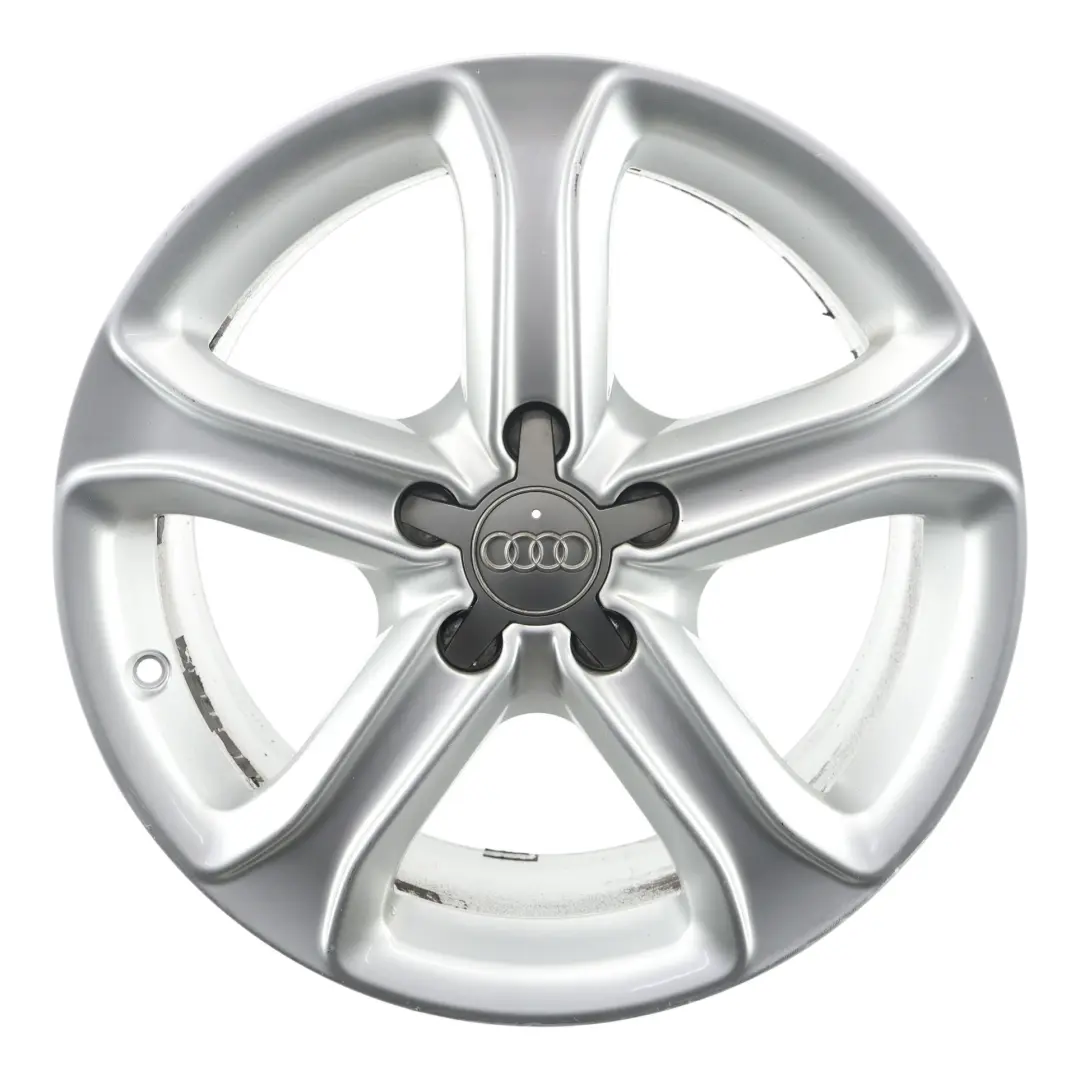 8K Silver Wheel Alloy Rim 17" ET:45 7,5J Star Spoke to Audi A4 B8 with Part number 8K0601025CE Audi A4 B8 8K Silver Wheel Alloy Rim 17" ET:45 7,5J Star Spoke - SKU 8K0601025CE-1 - Part number 8K0601025CE