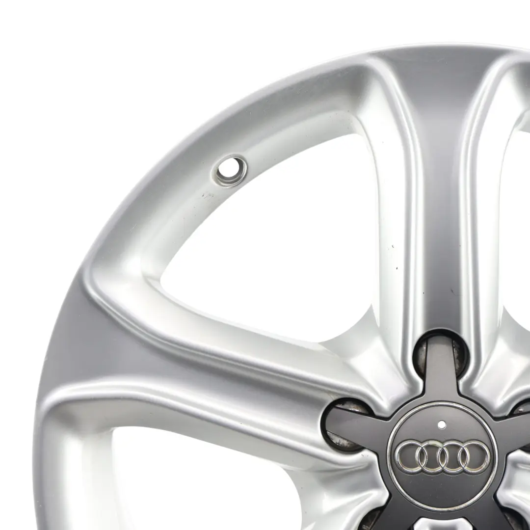 Audi A4 B8 8K Silver Wheel Alloy Rim 17" ET:45 7,5J Star Spoke - SKU 8K0601025CE-3 - Part number 8K0601025CE