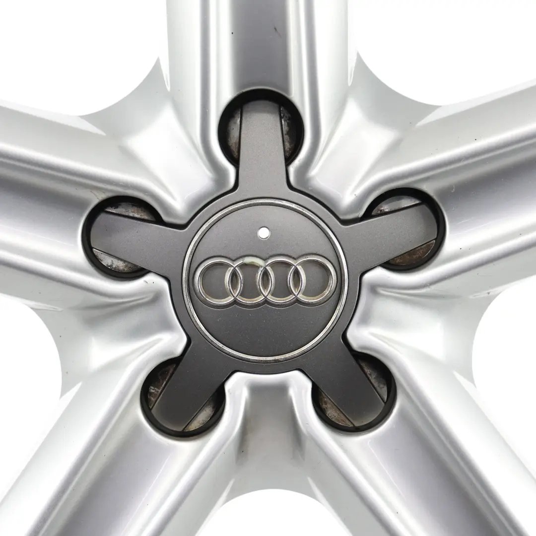 Audi A4 B8 8K Silver Wheel Alloy Rim 17" ET:45 7,5J Star Spoke - SKU 8K0601025CE-3 - Part number 8K0601025CE