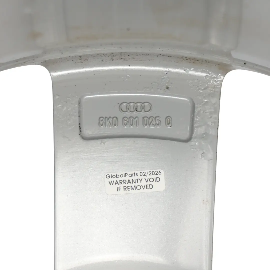 Audi A4 B8 8K Cerchio In Lega Argento 18" ET:47 8J Star Spoke - SKU 8K0601025Q-1 - Numero di parte 8K0601025Q