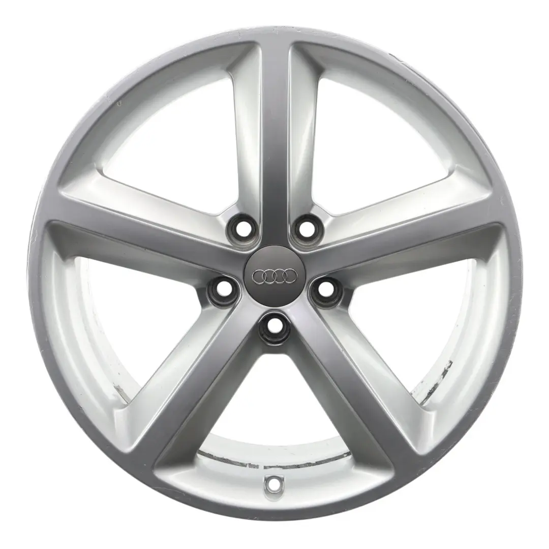 Felga Aluminiowa Srebrna 18" ET:47 8J Star Spoke do Audi A4 B8 o numerze 8K0601025Q Audi A4 B8 Felga Aluminiowa Srebrna 18" ET:47 8J Star Spoke - SKU 8K0601025Q-2 - Numer Części 8K0601025Q