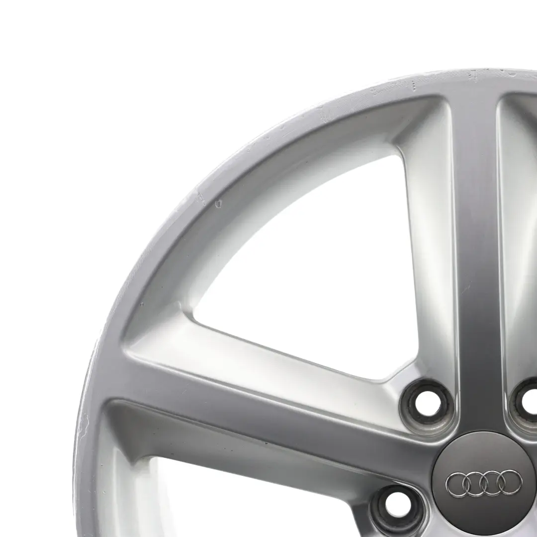Felga Aluminiowa Srebrna 18" ET:47 8J Star Spoke do Audi A4 B8 o numerze 8K0601025Q Audi A4 B8 Felga Aluminiowa Srebrna 18" ET:47 8J Star Spoke - SKU 8K0601025Q-2 - Numer Części 8K0601025Q