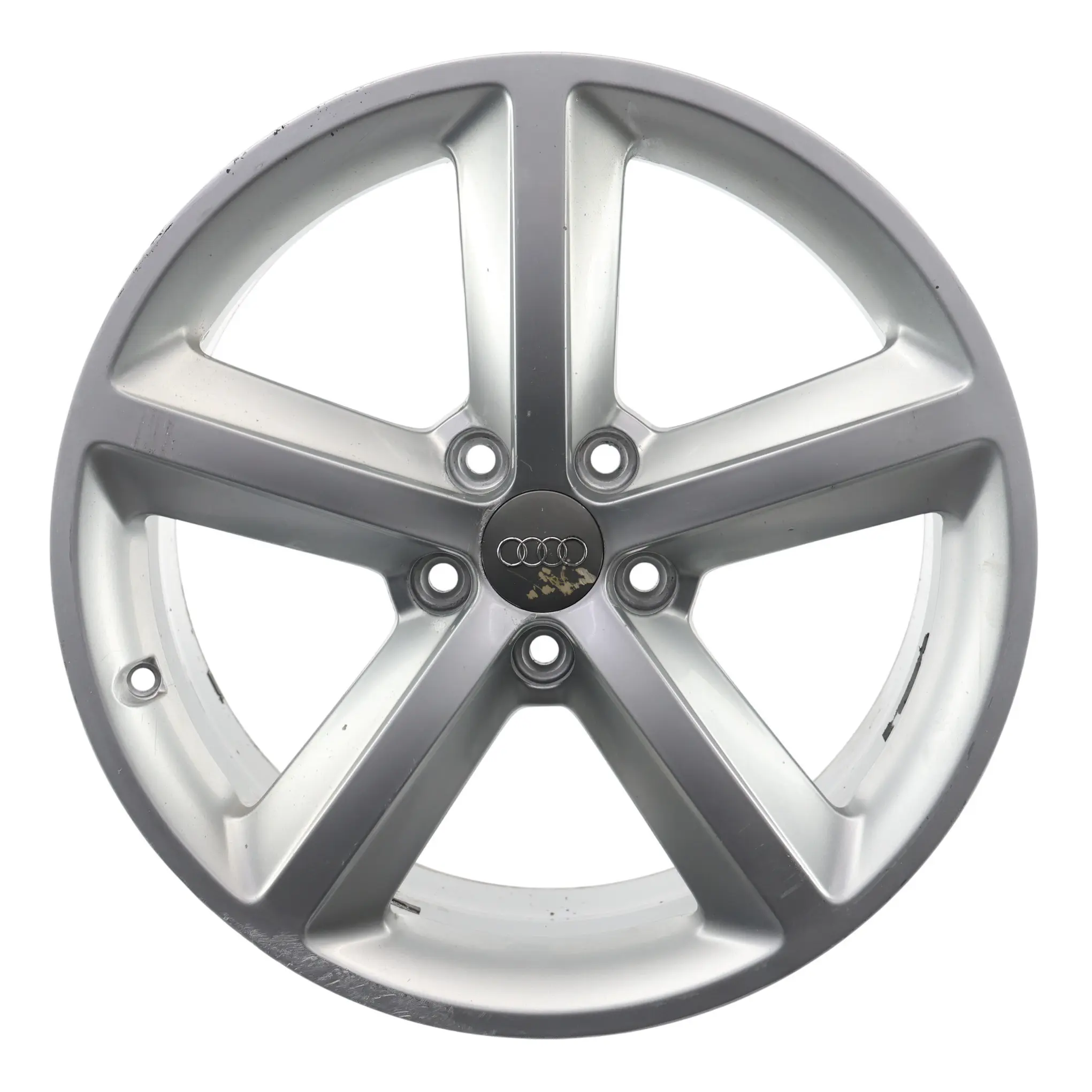Audi A4 B8 8K Silver Wheel Alloy Rim 18" ET:47 8J Star Spoke 8K0601025Q