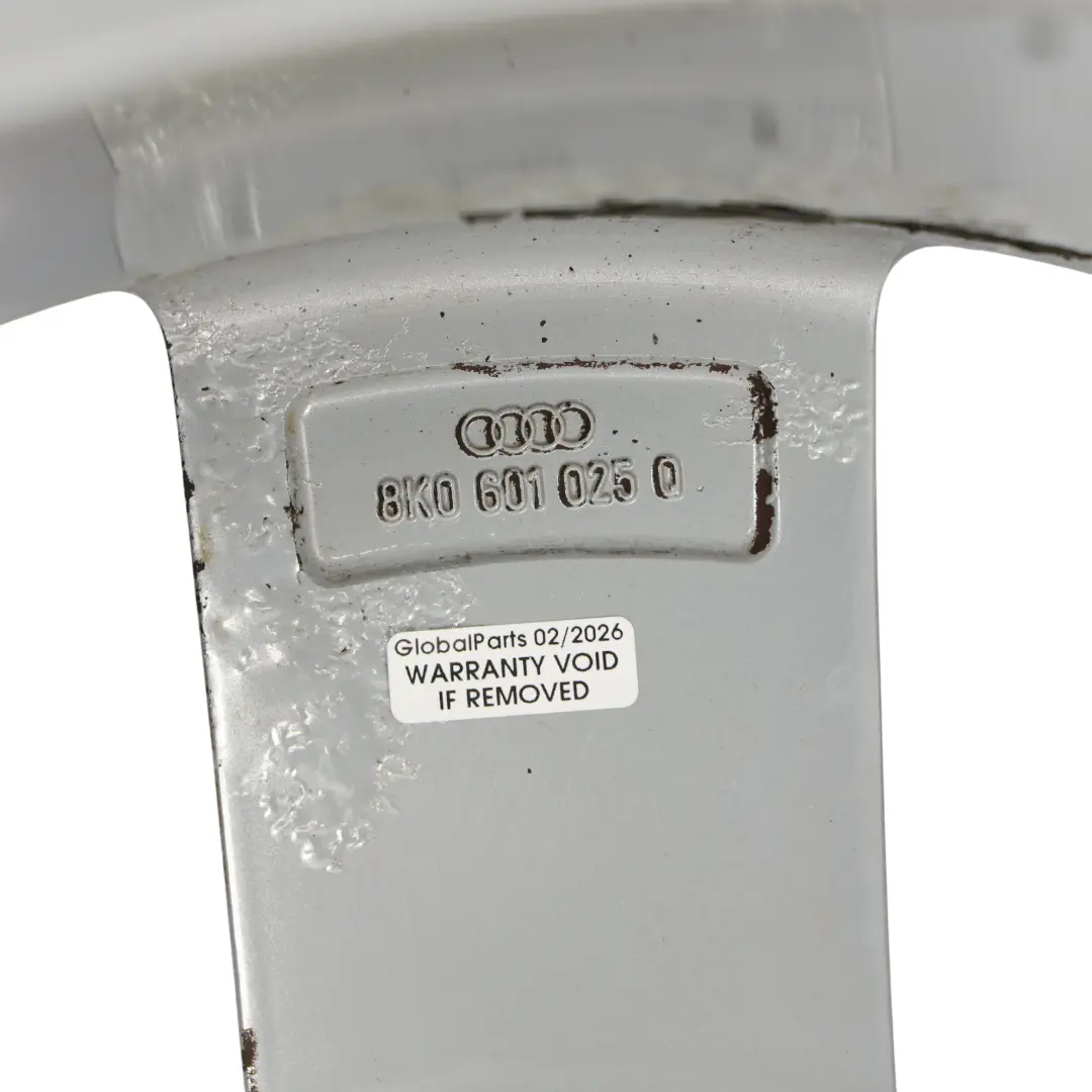 8K Silver Wheel Alloy Rim 18" ET:47 8J Star Spoke to Audi A4 B8 with Part number 8K0601025Q Audi A4 B8 8K Silver Wheel Alloy Rim 18" ET:47 8J Star Spoke - SKU 8K0601025Q-3 - Part number 8K0601025Q