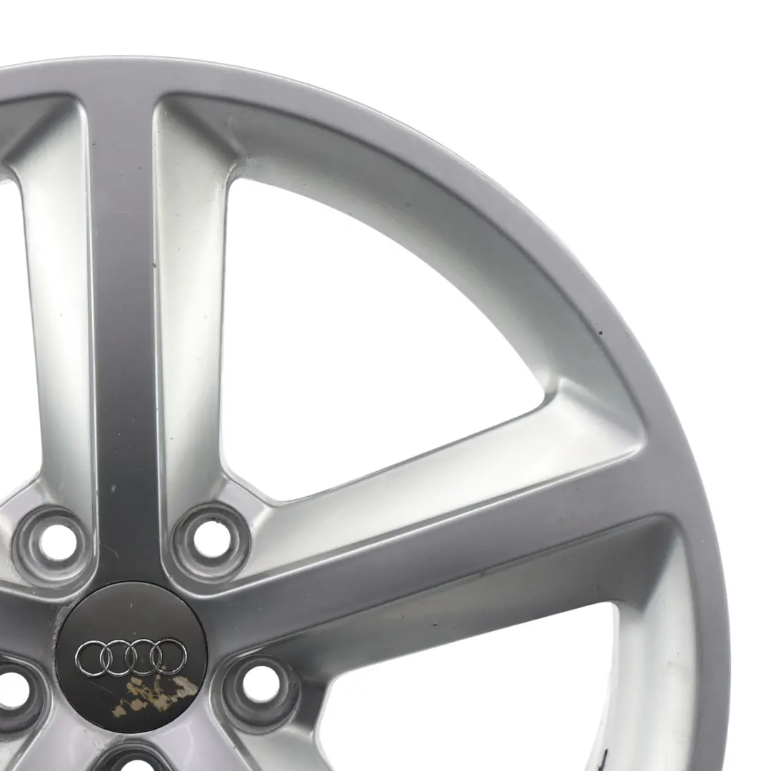 8K Silver Wheel Alloy Rim 18" ET:47 8J Star Spoke to Audi A4 B8 with Part number 8K0601025Q Audi A4 B8 8K Silver Wheel Alloy Rim 18" ET:47 8J Star Spoke - SKU 8K0601025Q-3 - Part number 8K0601025Q
