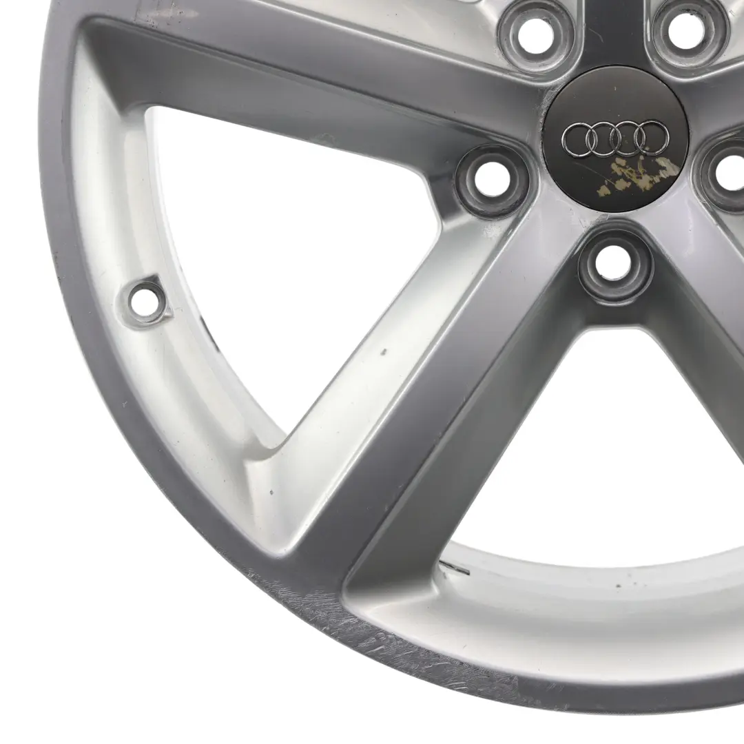 8K Silver Wheel Alloy Rim 18" ET:47 8J Star Spoke to Audi A4 B8 with Part number 8K0601025Q Audi A4 B8 8K Silver Wheel Alloy Rim 18" ET:47 8J Star Spoke - SKU 8K0601025Q-3 - Part number 8K0601025Q