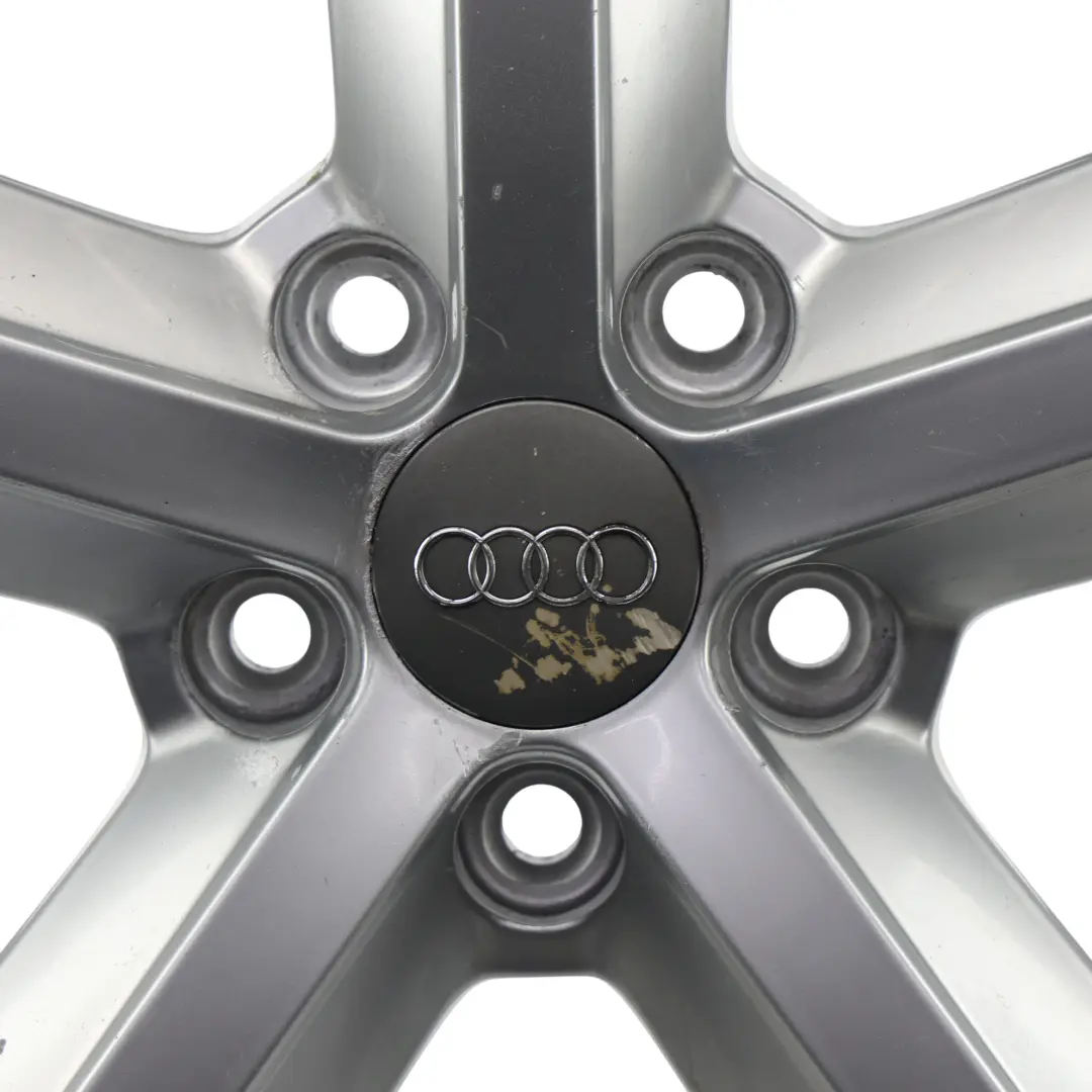 8K Silver Wheel Alloy Rim 18" ET:47 8J Star Spoke to Audi A4 B8 with Part number 8K0601025Q Audi A4 B8 8K Silver Wheel Alloy Rim 18" ET:47 8J Star Spoke - SKU 8K0601025Q-3 - Part number 8K0601025Q