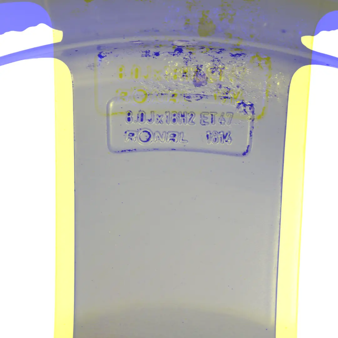 Audi A4 B8 8K Silver Wheel Alloy Rim 18" ET:47 8J Star Spoke - SKU 8K0601025Q-4 - Part number 8K0601025Q