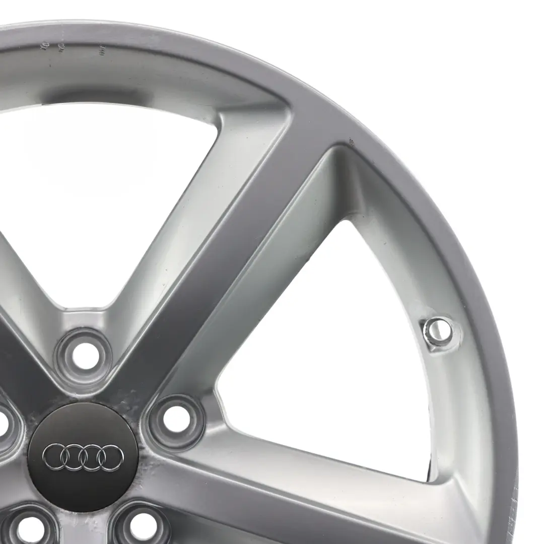 8K Silver Wheel Alloy Rim 18" ET:47 8J Star Spoke to Audi A4 B8 with Part number 8K0601025Q Audi A4 B8 8K Silver Wheel Alloy Rim 18" ET:47 8J Star Spoke - SKU 8K0601025Q-4 - Part number 8K0601025Q