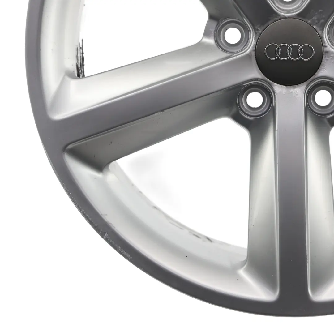 8K Silver Wheel Alloy Rim 18" ET:47 8J Star Spoke to Audi A4 B8 with Part number 8K0601025Q Audi A4 B8 8K Silver Wheel Alloy Rim 18" ET:47 8J Star Spoke - SKU 8K0601025Q-4 - Part number 8K0601025Q