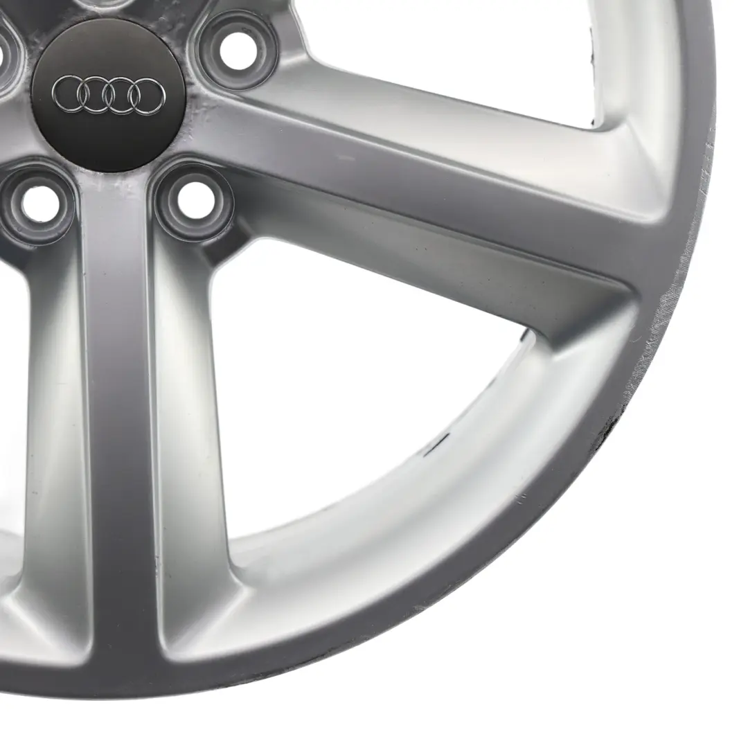 8K Silver Wheel Alloy Rim 18" ET:47 8J Star Spoke to Audi A4 B8 with Part number 8K0601025Q Audi A4 B8 8K Silver Wheel Alloy Rim 18" ET:47 8J Star Spoke - SKU 8K0601025Q-4 - Part number 8K0601025Q