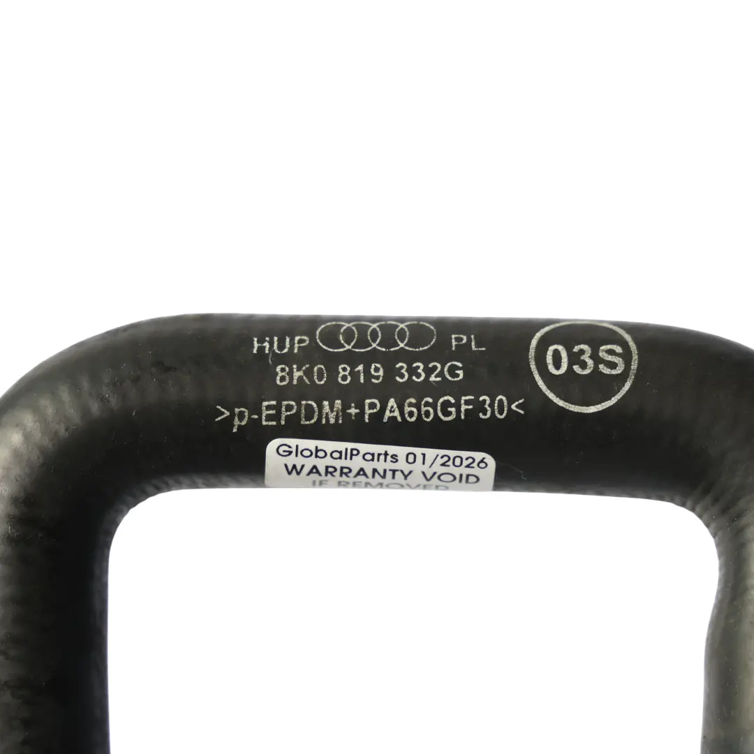 Tubo Acqua Raffreddamento Radiatore Refrigerante per Audi A4 B8 2.0 TDI con numero di parte 8K0819332G Audi A4 B8 2.0 TDI Tubo Acqua Raffreddamento Radiatore Refrigerante - SKU 8K0819332G - Numero di parte 8K0819332G