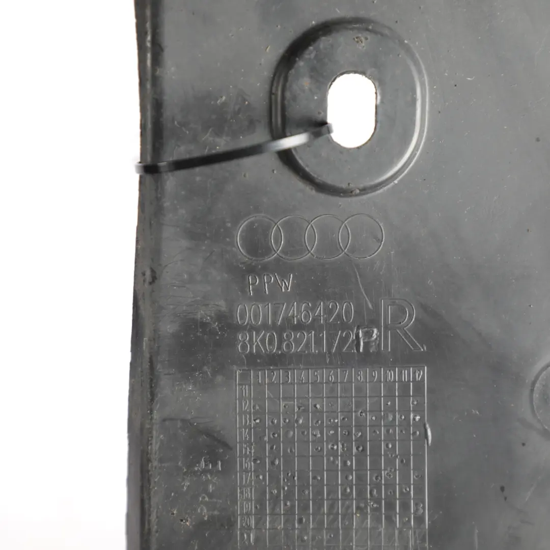 Audi A4 B8 Front Wheel Arch Wing Liner Mud Splash Guard Right O/S - SKU 8K0821172P - Part number 8K0821172P