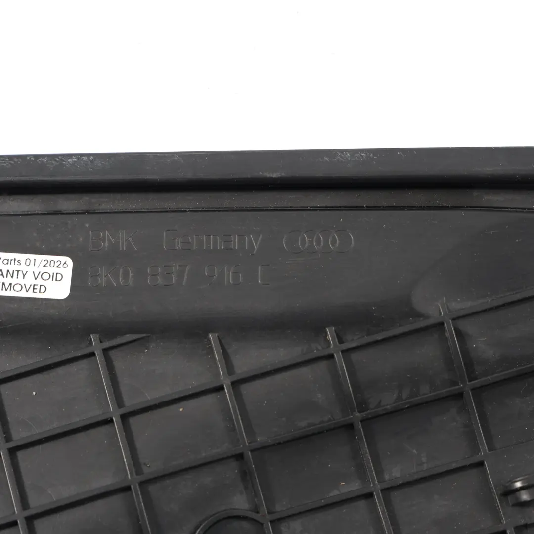 Panel Cubierta Interior De La Puerta Delantera Derecha para Audi A4 B8 con número de pieza 8K0837916C Audi A4 B8 Panel Cubierta Interior De La Puerta Delantera Derecha - SKU 8K0837916C - Número de pieza 8K0837916C