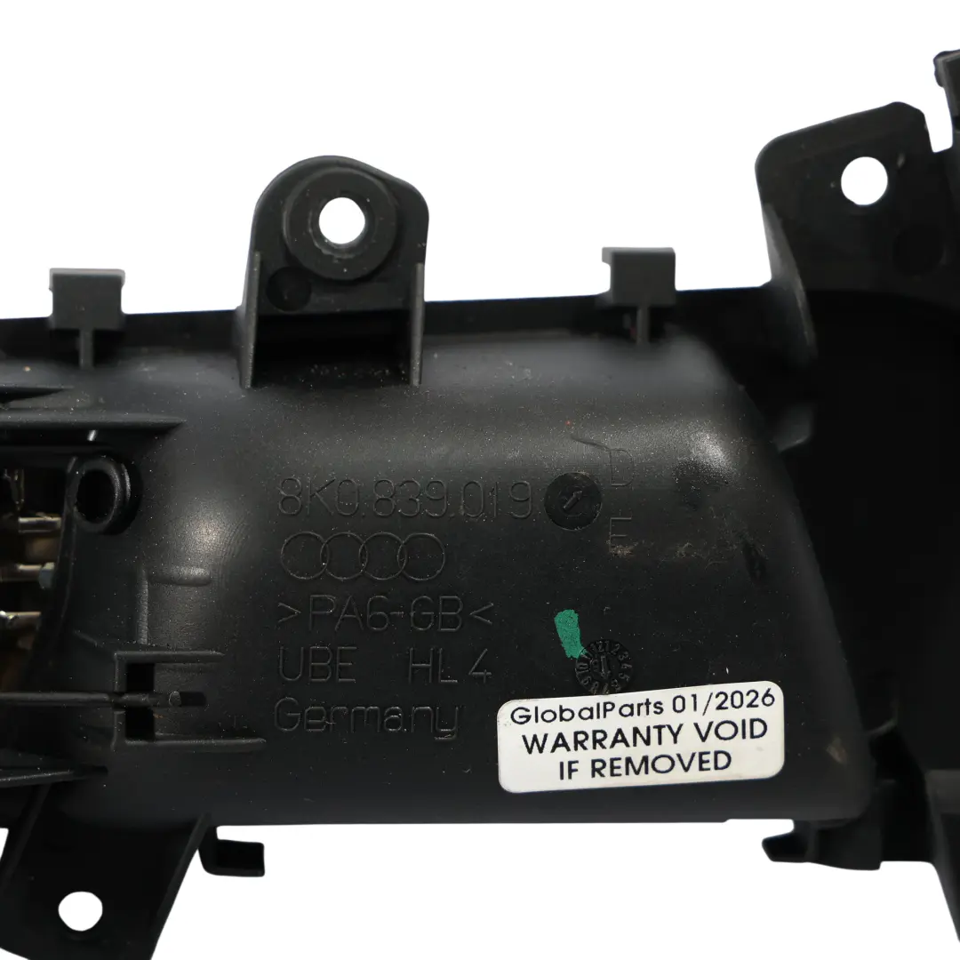 Audi A4 B8 Maniglia Interna Porta Lato Passeggero Posteriore Sinistro - SKU 8K0839019D - Numero di parte 8K0839019D