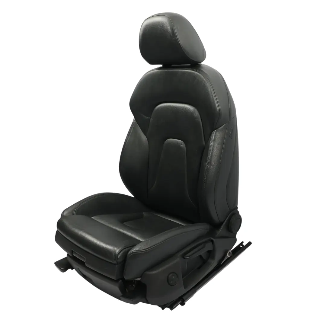 Audi A4 B8 Fotel Przedni Sport Grzany Skóra Soul Czarny Lewy Przód - SKU 8K0881805BC-2 - Numer Części 8K0881805BC